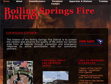 Tablet Screenshot of boilingspringsfd.org